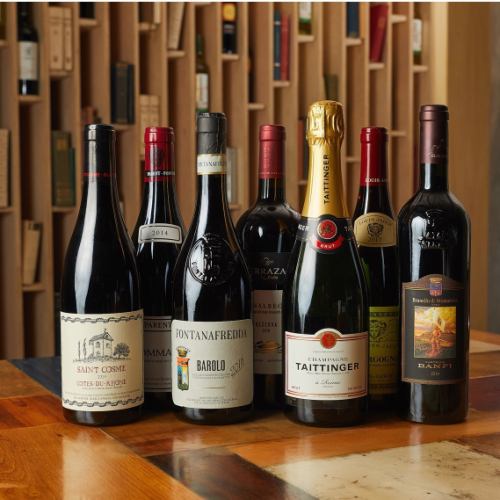 豊富なボトルワイン