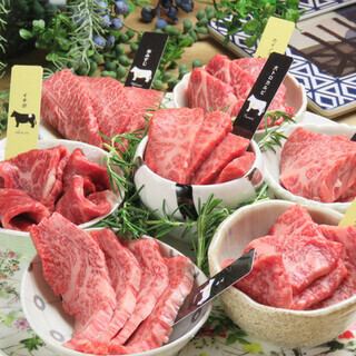 【組数限定プライムコース・7,000円】 熟成和牛厳選部位含む肉11種、全8皿2時間飲み放題付