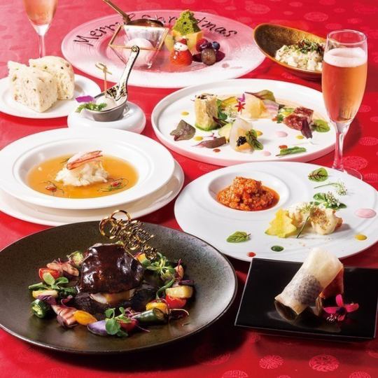 [Excellent dinner course] 6 dishes including boiled shark fin and sautéed wagyu beef <2H premium all-you-can-drink included> 15,000
