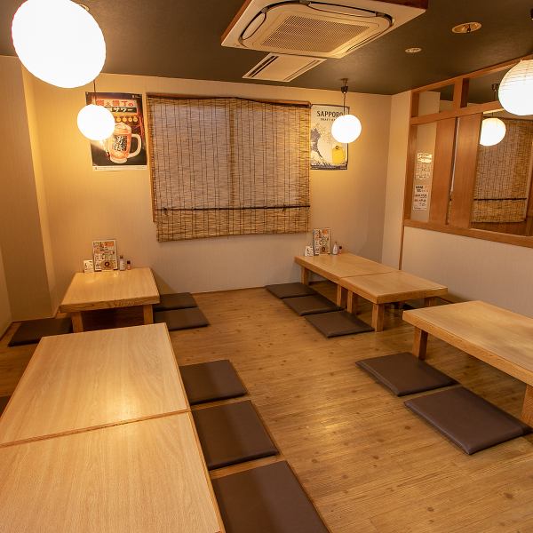 We also have a tatami room available◎Please use our restaurant as a place for drinking parties, banquets, welcome and farewell parties, etc.We also recommend various course meals made with plenty of seasonal ingredients★