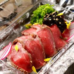 ◇ Top-quality Horai beef tataki, fresh fish sashimi, etc. ◇ [Horai beef tataki course] 9 dishes 5,500 → 5,000 yen (tax included with FD)