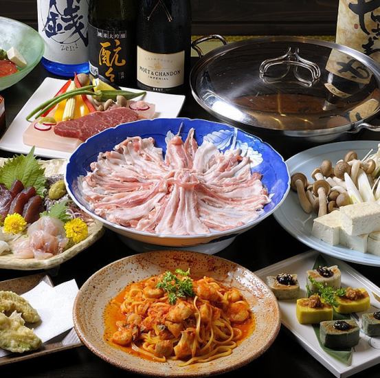 使用精心挑选的食材烹制的创意日本料理◎请在我们的餐厅享用很多宴会。