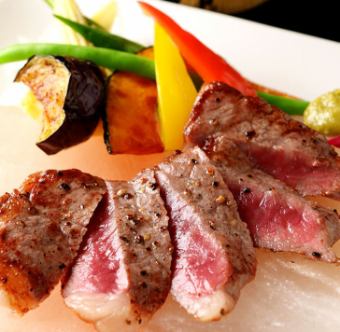 ★忘新年会和牛ステーキ温野菜添えや鮮魚刺盛りなど【和牛ステーキコース】8品6,000円円FD付税込
