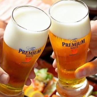 【스탠다드 음료 무제한】 생맥주 · 일본 술 · 스파클링 와인 등 단품 음료 무제한! 2000 엔 (세금 포함)