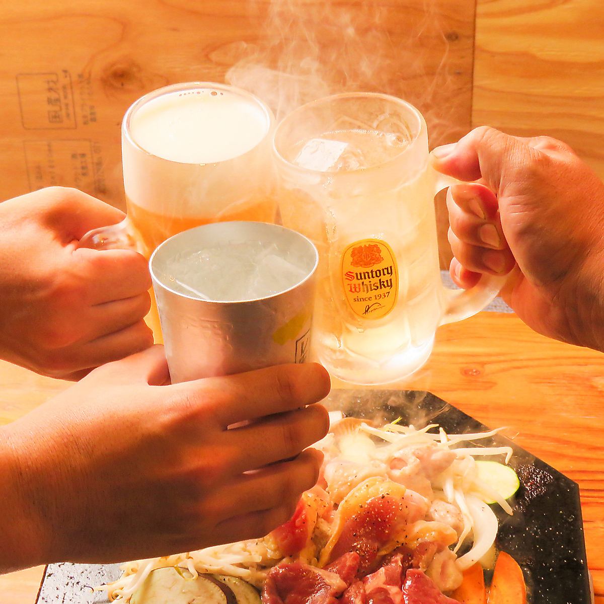 【生ビールもOK！】単品飲み放題1200円(税込)！
