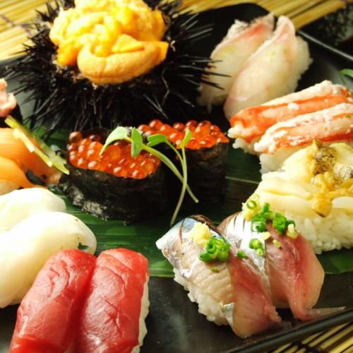 各種類型的握壽司