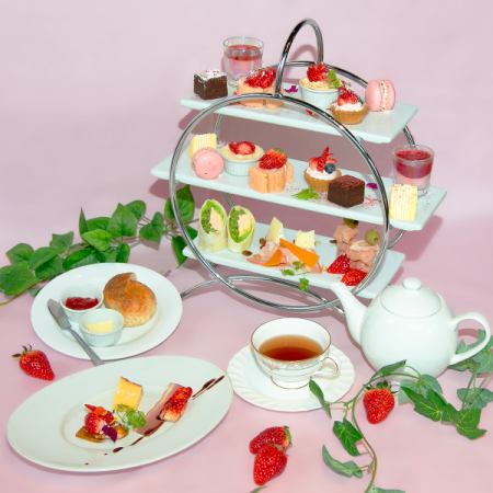 【僅限平日♪】14:00開始【草莓下午茶】3,800日圓（含稅）