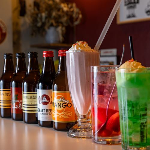 店内手作りデザート＆シェイク◎希少なクラフトビールも