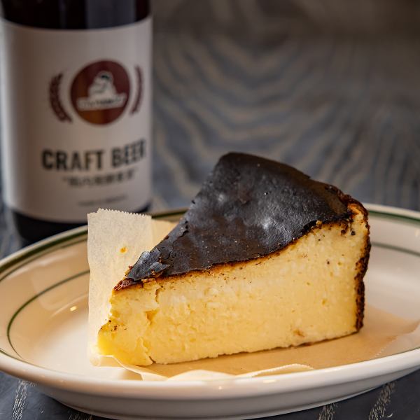 【自家製スイーツ】バスクチーズケーキ◆こだわりの店内手作り
