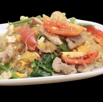 春雨と豚肉の炒め物