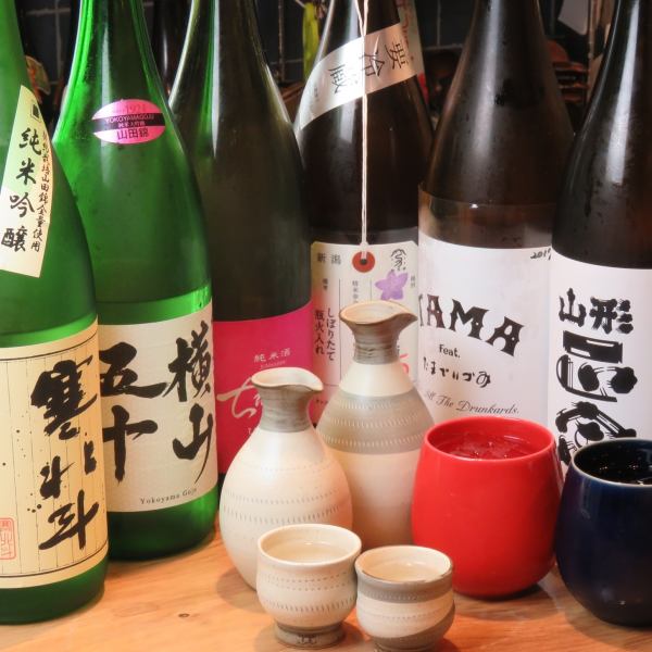 We have a large selection of Japanese sake! Hot sake is also OK♪