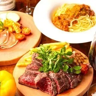 Limited time offer until 10/31: [¥4000 course → ¥2980] 6 dishes including Hokkaido steak + 2 hours of all-you-can-drink beer *Not available on Fridays