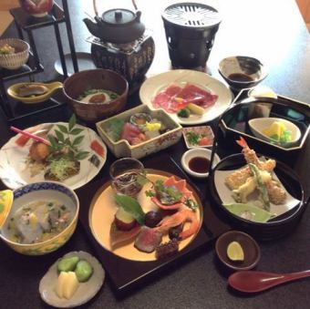 季節の会席料理7000円