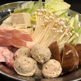 【鳥鍋orキムチ鍋コース】税込3000円90分飲み放題付き！