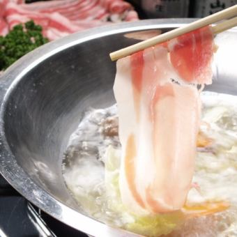 【忘年会・新年会限定】☆1番人気！☆ジョニーの豚しゃぶコース♪ 3,500円(税込)