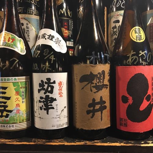 豊富な地酒(日本酒)
