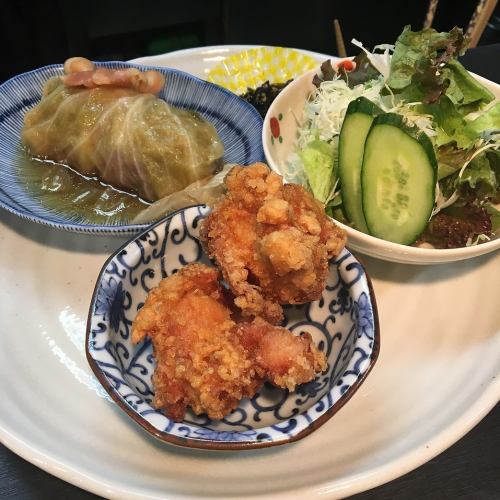 三種盛りランチ(日替わり定食)