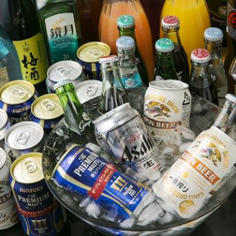 ◆飲放付食材持込コース（1.5時間）延長可／2,900円