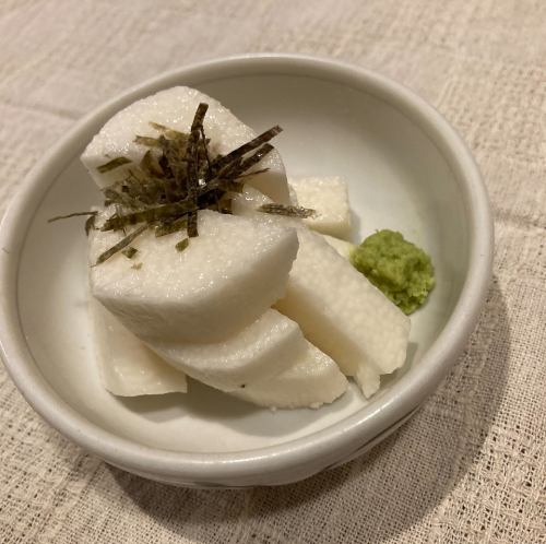 長芋のぶつ切り