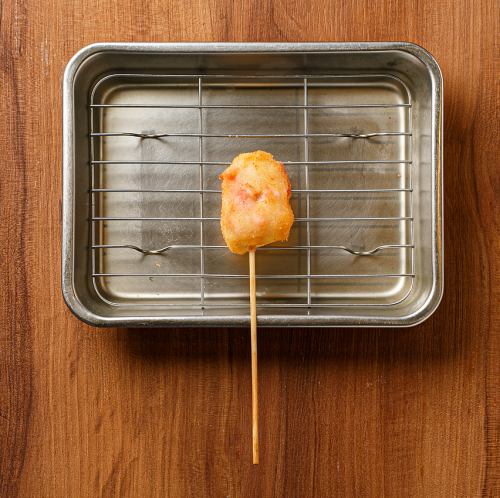 豚巻き紅生姜串揚げ