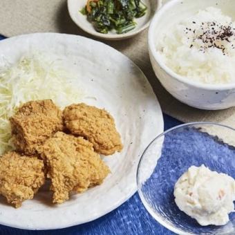 Zakuzaku chicken lunch (4 fried chicken)