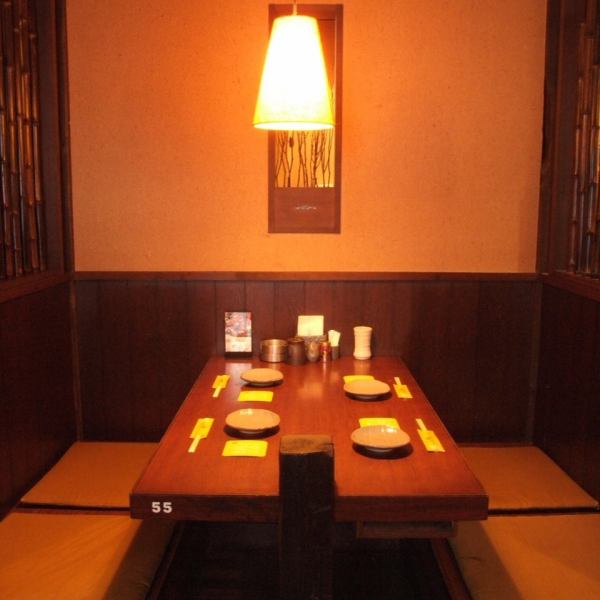 Table seat with soft light.◎ ☆ If you are a private room pub in Sendai here!