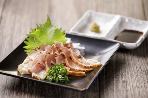 Grilled sashimi of Oshu beautiful chicken thigh
