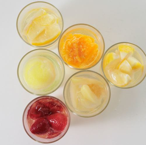 匠あま~いレモンサワー/匠すっぱいレモンサワー/匠不知火みかんサワー/匠ピーチサワー/匠いちごサワー