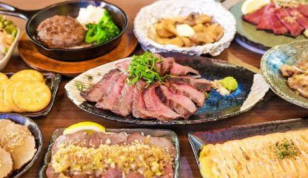 黒毛和牛100%霜降りハンバーグが入ったお料理20品以上食べ放題コース【2,000円食べ放題コース】