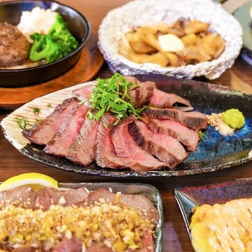 飲み放題と和牛のコース！