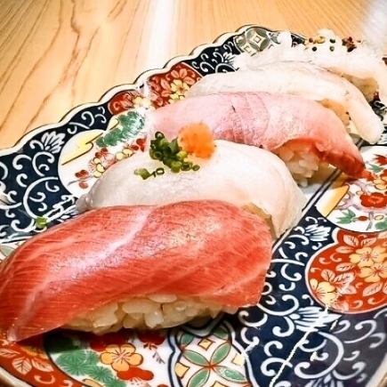 Limited to 5 groups per day! [All-you-can-drink included] Sushi course: Sushi will be served for 90 minutes until it is stopped → 7,000 yen