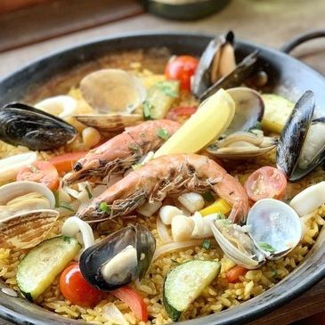 [The best part! Shibuyabaru Paella Course!] Recommended ◎Most popular 2 hours all-you-can-drink included 5,000 yen (tax included)