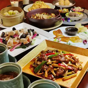 [October-only course in Tamachi] Includes Peking duck, large prawns, mapo tofu, and 2 hours of all-you-can-drink.