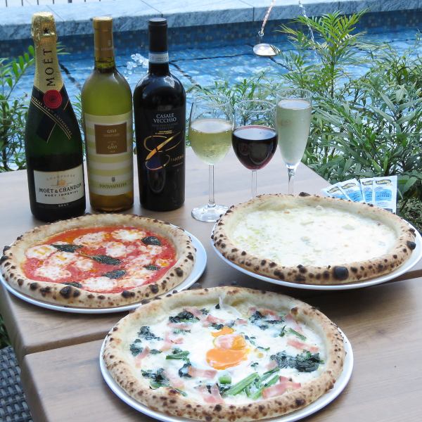 [Take-out (reservations accepted by phone)] Enjoy 12 kinds of oven-baked pizzas from an amazing 1,080 yen♪