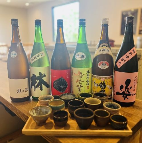日本酒と益子焼き