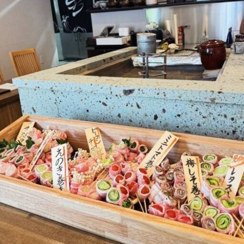 特制的蔬菜卷很精致