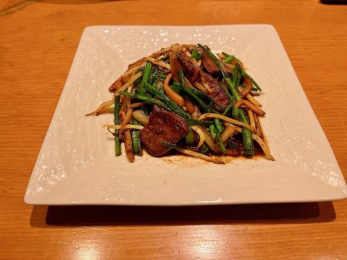 旨辛レバニラ炒め