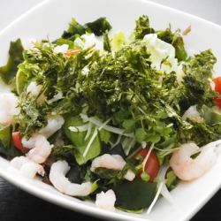 Sweet Shrimp and Seaweed Seaweed Salad ~Saikyo Miso Dressing~