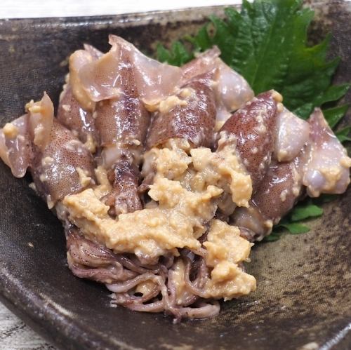 ホタルイカの酒粕和え