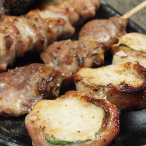 備長炭で焼きあげる自慢の焼き鳥…単品でもコースでも！