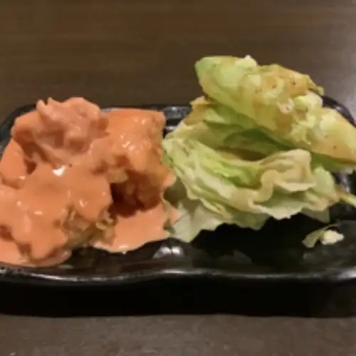 Plump shrimp in aurora sauce