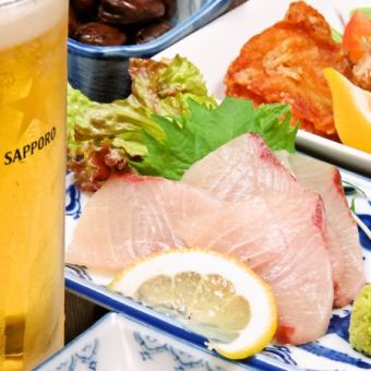 Recommended for a quick drink! Available only from Tuesday to Friday from 8pm ★ One drink + small dish + a la carte set for 980 yen!