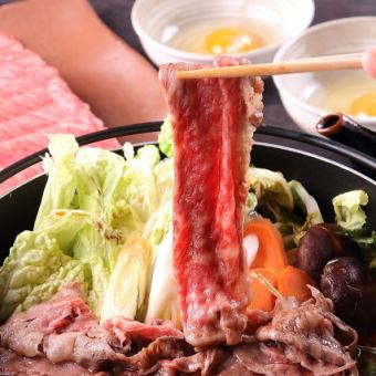 <Sukiyaki> Enjoy Hida beef sukiyaki__5980 yen