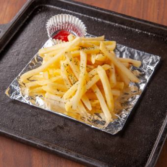 French fries/chicken skin crackers