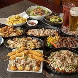 [All-you-can-drink included] Osaka Enjoyment Course