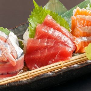 3 types of sashimi assortment