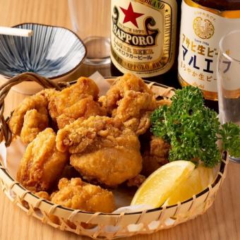 【食べ飲み放題3300円】大人気ザンギや創作海鮮丼など居酒屋メニュー33品OK♪※金土祝前は別料金