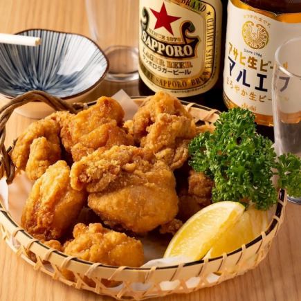 【食べ飲み放題3300円】大人気ザンギや創作海鮮丼など居酒屋メニュー33品OK♪※金土祝前は別料金