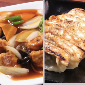[2 hours and 40 types of all-you-can-drink included! Draft beer◎] Welcome farewell party course with 9 dishes including the popular sweet and sour pork and hand-wrapped gyoza!