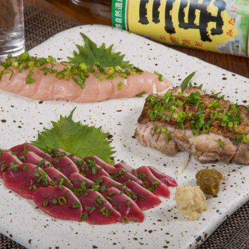 国産のハーブ鳥を使用した絶品鳥料理盛り合わせ☆